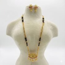 Radiant Lotus Pendant Mangalsutra