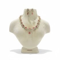 Dazzling CZ Ruby Necklace