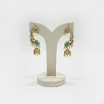 Pinnacle peacock green Stone Earring