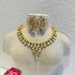 Unique kundan Stone Floral Necklace