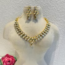 Regal Floral 2 Layer Kundan Stone Necklace
