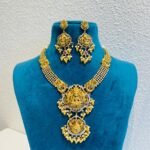 Alluring Temple Long Necklace With Crystal Ad Stone