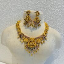 Exquisite Lakshmi Peacock Temple Neckalce