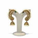 Elegant Golden Jhumka With White Pearl