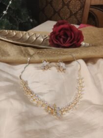 Refined CZ Floral Necklace