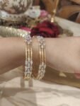 Captivating Crystal Stone Bangles Set of 2