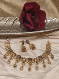 Timeless Droplet Floral Bridal Choker