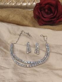 Exquisite American Diamond Choker Set