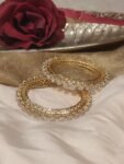 Designer AD Gold-Tone Bangles