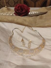 Brilliant Droplet Golden CZ Necklace