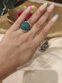 Exquisite Green Stone Ring