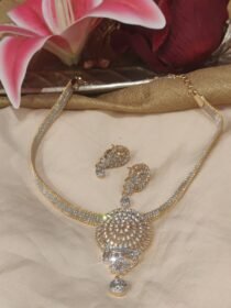 Exquisite Golden CZ AD Stone Chain