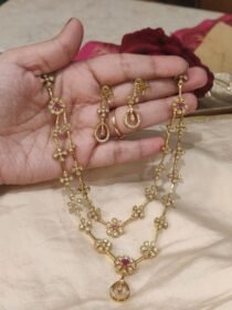 Opulent Floral 2 Layer Necklace