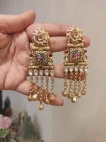 Sparkling Floral Droplet Earring