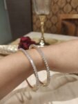 Regal Crystal Stone Bangles Set of 2