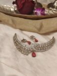 Sparkling Ruby Stone AD Choker