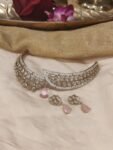 Sparkling Pink Stone AD Choker