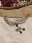 Sparkling Green Stone AD Choker