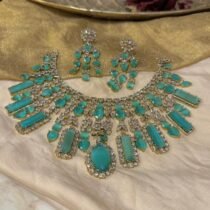 Whimsical Droplet Mint  Choker