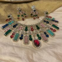 Artisanal Droplet Multicolour Choker