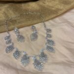 Sophisticated CZ Floral Droplet Necklace