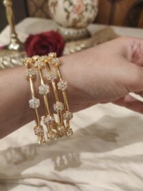 Regal Floral AD Bangles set of 4