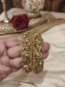 Delicate Peacock Bangles set of 2