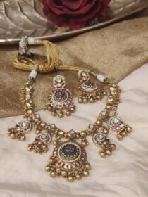 Dazzling Green Stone Bridal Choker