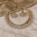 Delicate White Perals Golden Choker