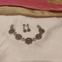 Enchanting Floral Purple Choker