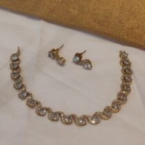 Exquisite Crystal AD Stone Short Necklace