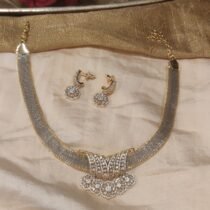 Sparkling CZ Floral Necklace