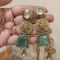 Radiant Lion’s Pride Mint Gemstone Earrings