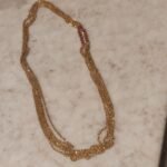 Exquisite Multilayer Golden Chain With Ruby AD Stone