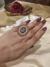 Delicate Ruby mint Stone Ring