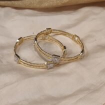 Divine Crystal Stone Kada Set of 2