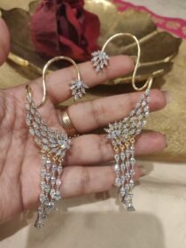 Exquisite Crytstal Stone Droplet Jhumka