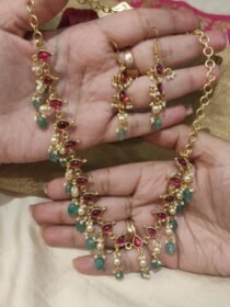 Opulent Jadau Red Stone Necklace