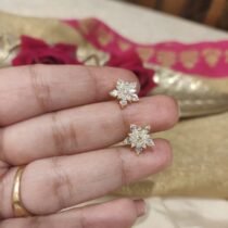 Sparkling AD Stone Star Earrings