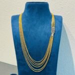 Exquisite Multilayer Golden Chain With Crystal AD Stone