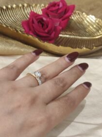 Radiant CZ AD Stone Ring