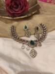 Exquisite Emerald & Ruby Polki Necklace Set