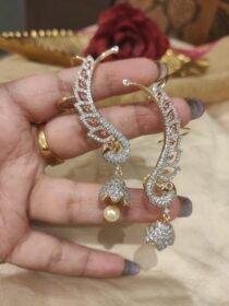 Refined CZ Peacock CZ Earcuffs