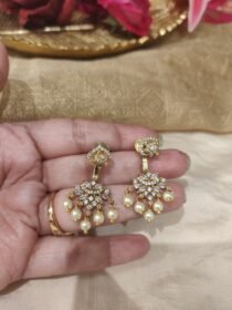 Dazzling AD Stone Golden Earring