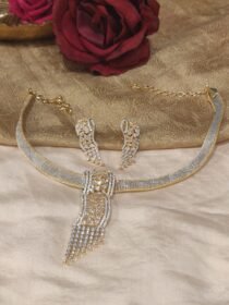 Droplet Golden CZ Necklace